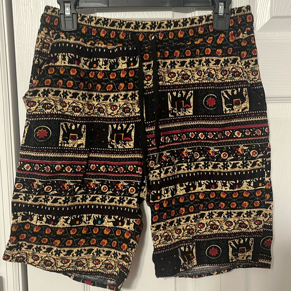 Mens Native American Print Shorts- Size Small